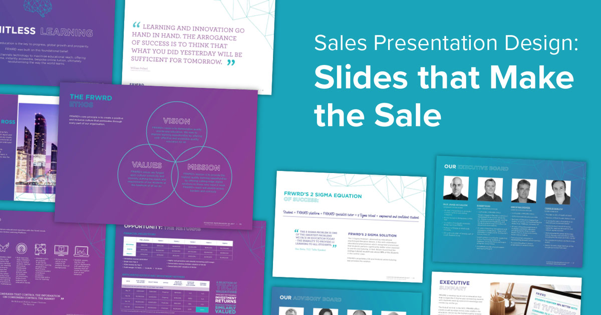 sales presentation design